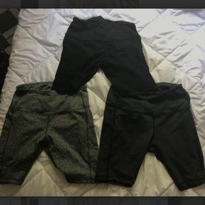 3 Pack Yoga/ Biker Spandex shorts